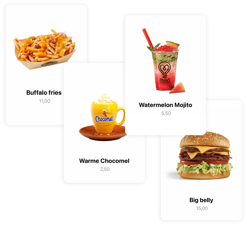 Producten in Onesix Kiosk