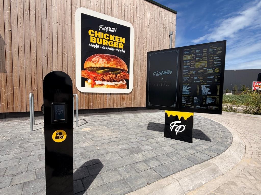 De drive-through van Fat Phill's in Duiven
